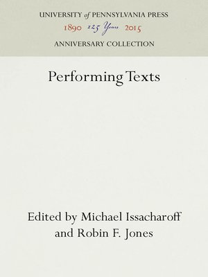 cover image of Performing Texts